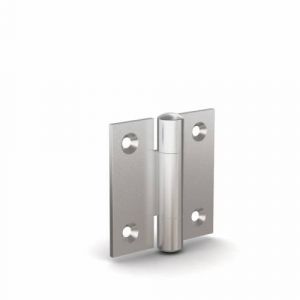 Square hinges with no offset leaf and riveted pin - with 4 holes