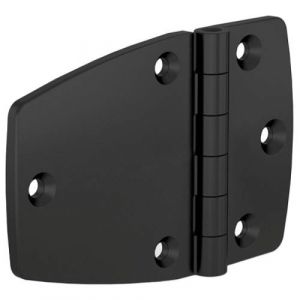 Asymmetrical polyamide hinges with carbon fiber