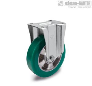 RE.F2-PSL-H Castors with bracket for medium-heavy loads fixed plate bracket, without brake