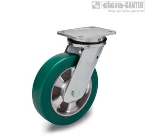 RE.F2-SSL-WH Castors with bracket for heavy loads turning plate bracket, without brake