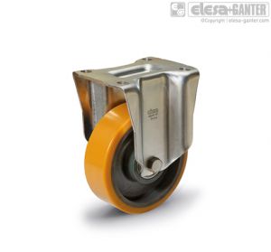 RE.F4-PSL-H Castors with bracket for medium-heavy loads fixed plate bracket, without brake