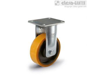 RE.F4-PSL-WH Castors with bracket for heavy loads fixed plate bracket, without brake