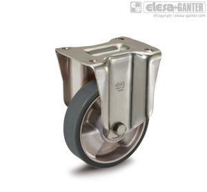 RE.F5-PSL-H-ESD Castors with bracket for medium-heavy loads fixed plate bracket, without brake