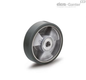 RE.F5-RSL-ESD ESD polyurethane castor wheels Zinc-plated bearings