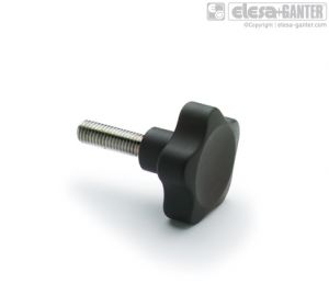 VC.692-SST-p Lobe knobs with solid section stainless steel threaded stud