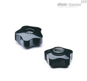 VC.253 Manípulos de roseta sólidos encurtados Manípulos de roseta encurtados