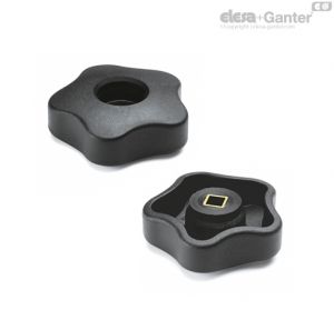 VCRT-N Shortened lobe knobs Brass reinforcement, square hole