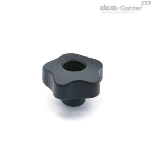 VCT.FP Lobe knobs Brass boss, threaded hole, without cap