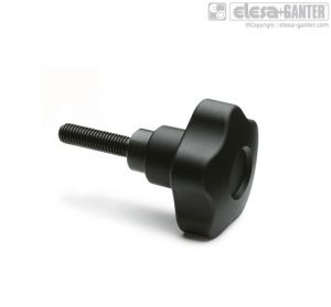 VCTS-Z-p Safety lobe knobs black-oxide steel threaded screw
