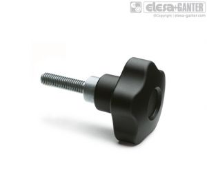VCTS-Z-SST-p Safety lobe knobs stainless steel threaded screw