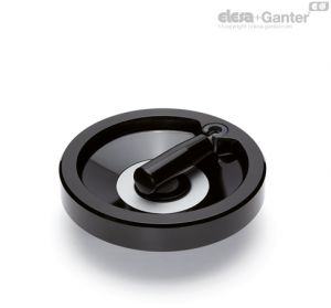 VDN.FP+IR Solid handwheels Fold-away handle, plain hub