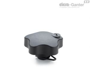 VLS-B-RC Manípulos de roseta de segurança Casquilho, furo roscado