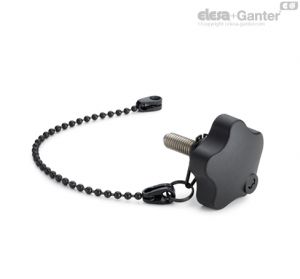 VLS-SST-p-LP Manípulos de roseta de segurança Perno roscado