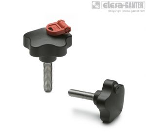 VLS-SST-p Safety lobe knobs threaded stud