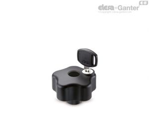 VLSK-SST-FP Safety lobe knobs Stainless steel boss, threaded hole, without cap