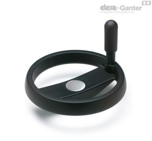 VRTP-P+I-SST Volantes raiados com secção sólida Manípulo giratório