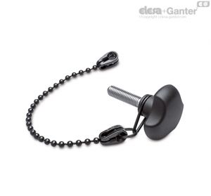 VTT-SST-p-LP Manípulos de roseta de lóbulo sólido, perno roscado de aço inoxidável AISI 304