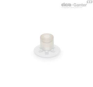 VVA-17-S Ventosas planas a vácuo com encaixe Borracha de silicone, sem suporte