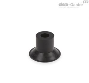 VVA-44-N Ventosas planas a vácuo com encaixe Borracha natural, sem suporte