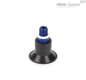 VVA-44-T-N Ventosas planas a vácuo com encaixe Borracha natural, com suporte
