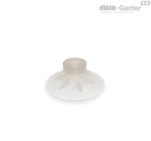 VVA-65-S Ventosas planas moldadas Borracha de silicone, sem suporte