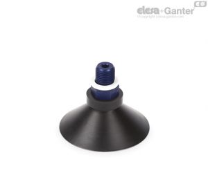VVA-65-T-A Ventosas planas moldadas Borracha à prova de óleo, com suporte