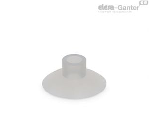 VVH-45-S Cup-shaped vacuum cups Silicone rubber, without support