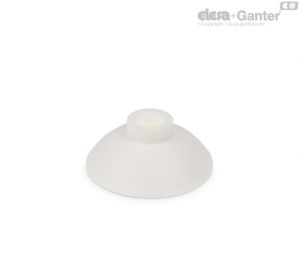 VVI-45-S Flat Cup-shaped vacuum cups Silicone rubber, without support
