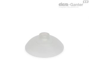 VVI-60-S Flat Cup-shaped vacuum cups Silicone rubber, without support