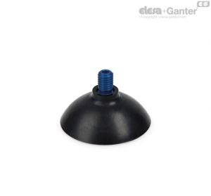 VVI-60-T-A Flat Cup-shaped vacuum cups Oil-proof rubber, with support