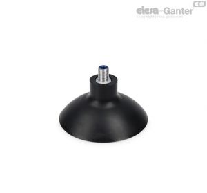 VVI-85-T-A Flat Cup-shaped vacuum cups Oil-proof rubber, with support