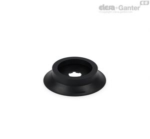 VVK-N Round Flat vacuum cups Natural rubber, without support