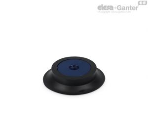 VVK-T-N Round Flat vacuum cups Natural rubber, with support