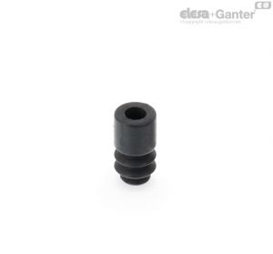 VVL-06-N Mini bellows vacuum cups for food packaging Natural rubber, without support