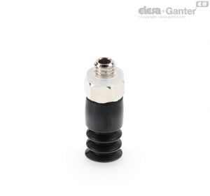 VVL-08-T-A Mini bellows vacuum cups for food packaging Oil-proof rubber, with support