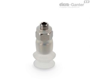 VVL-11-T-S Ventosas de fole de vácuo para embalagens de alimentos Borracha de silicone, com suporte