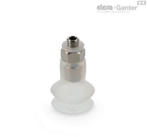 VVL-16-T-S Ventosas de fole de vácuo para embalagens de alimentos Borracha de silicone, com suporte