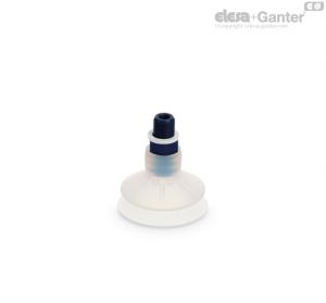 VVL-56-T-S Bellows vacuum cups for food packaging Silicone rubber, with support
