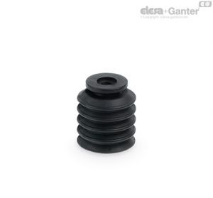 VVM-20-N Multi-Bellows Round vacuum cups for food packaging Natural rubber, without support
