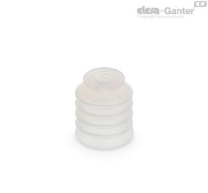 VVM-20-S Multi-Bellows Round vacuum cups for food packaging Silicone rubber, without support