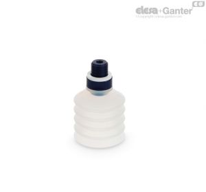 VVM-50-T-S Multi-Bellows Round vacuum cups for food packaging Silicone rubber, with support