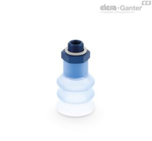 VVN-40-T-S Bellows vacuum cups for Flow Pack Silicone rubber, with support