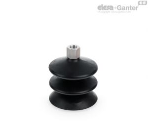 VVP-85-T-N Round vacuum cups with double bellows Natural rubber