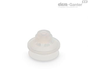 VVQ-34-S Copos de vácuo de fole reforçados Borracha de silicone, sem suporte