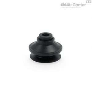 VVQ-53-A Ventosas de fole reforçadas de vácuo Borracha à prova de óleo, sem suporte