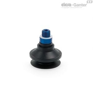 VVQ-53-T-N Ventosas de vácuo de fole reforçadas Borracha natural, com suporte