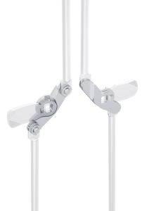 7-106.01 Adaptador de leva de 3 puntos 45° Acero Inoxidable