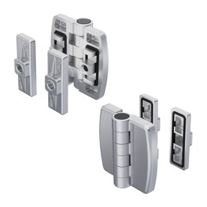 7-207 Bisagra Pr01 180° con Soporte de Fijación Acero Inoxidable