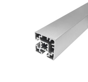 Perfil de aluminio de 45 x 45 con 2 ranuras adyacentes