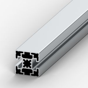 Perfil de aluminio 45x45 2 ranuras opuestas